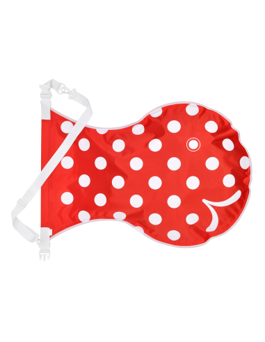 Wickelfisch (L) – rot, mit Polkadots – mehrfarbig