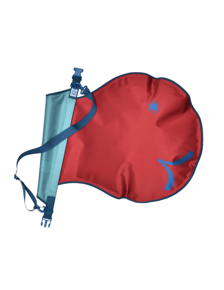 Wickelfisch (L) – Flipflop, bordeaux/grün – mehrfarbig