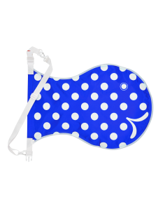 Wickelfisch (M) – white Polka dots, blue – multicolor