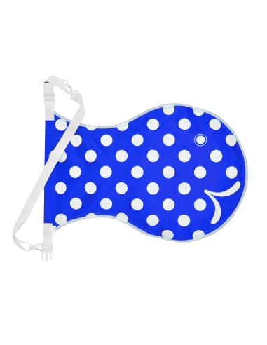 Wickelfisch (M) – white Polka dots, blue – multicolor