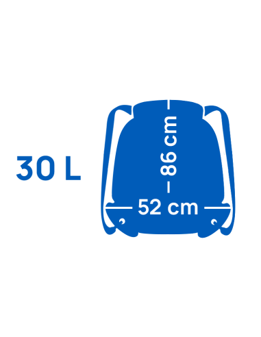 Schwimmrucksack (L) – schwarz