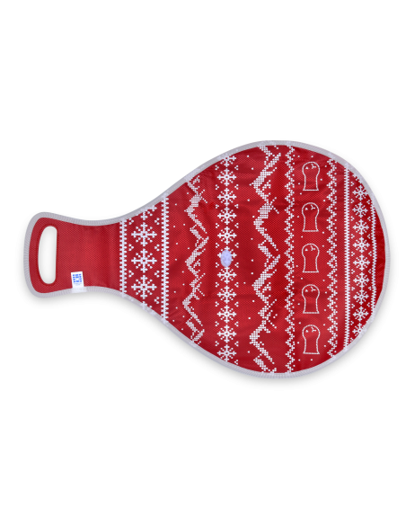 Schlittelfisch Luge – Pull d’hiver, rouge – multicolore