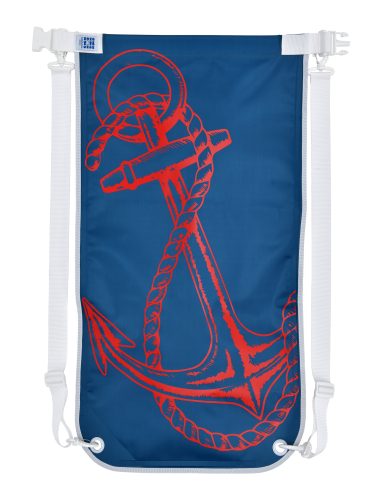 Swim Backpack (M) – anchor, dark blue – multicolor