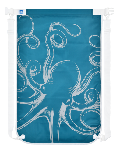 Swim Backpack (L) – Octopus, petrol – multicolor