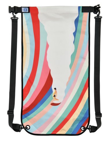 Swim Backpack (M) – Surfer (Collab Fabian Lavater) – multicolor